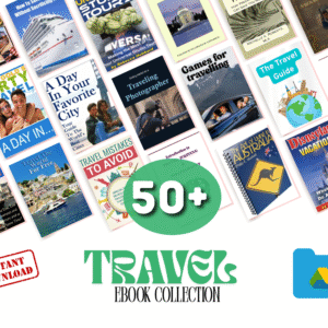 50+ Travel eBook Collection | Cheap Travel | Travel Games | Digital Download